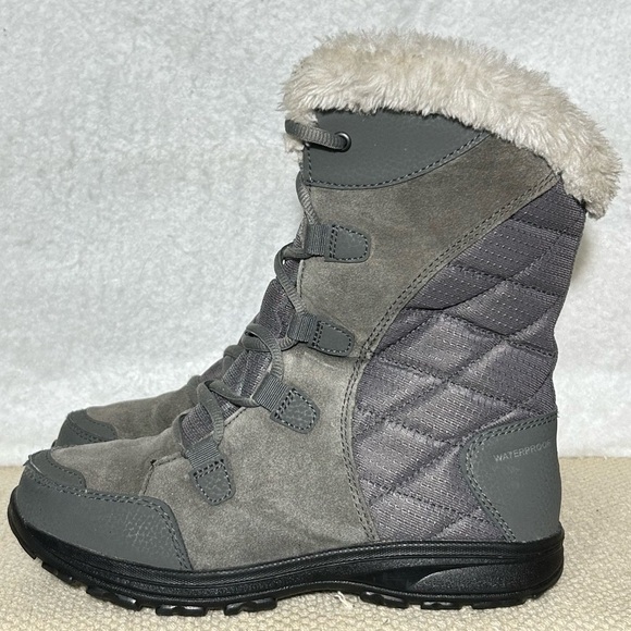 Columbia Womens Ice Maiden lI Grey Winter 200g Insulated Snow Boots Size US 7 - Picture 2 of 11
